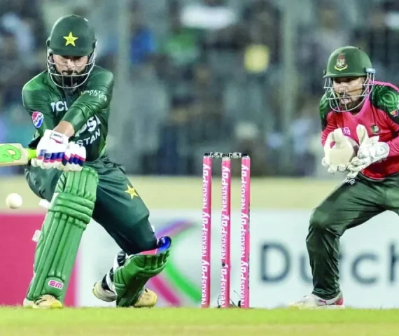 faheem ashraf s maiden t20i half century went in vain as pakistan suffered an eight run defeat in the second t20i against bangladesh photo afp