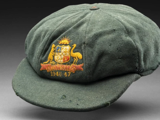 a cap won by cricketing great don bradman during the 1946 47 ashes series was sold for us 287 000 to australia s national museum