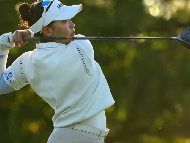 thailand s chanettee wannasaen has a two shot lead after the first round of the lpga queen city championship photo afp