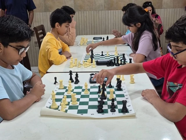 young players at the 14th rawalpindi chess championship photo pcf