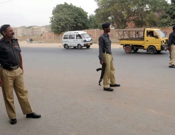 a file photo os sindh police personnel photo afp