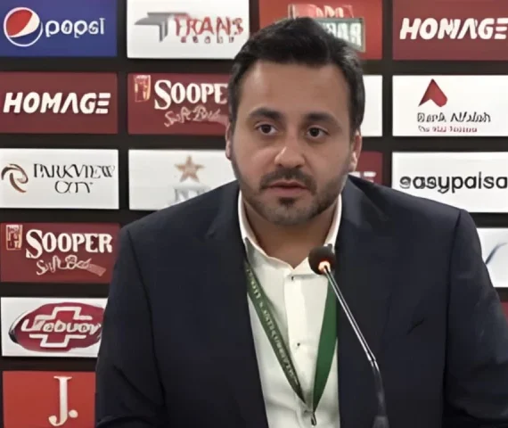 hbl psl ceo salman naseer was addressing to a press conference photo pcb file