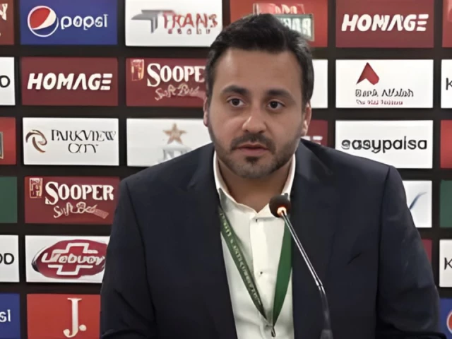 hbl psl ceo salman naseer was addressing to a press conference photo pcb file