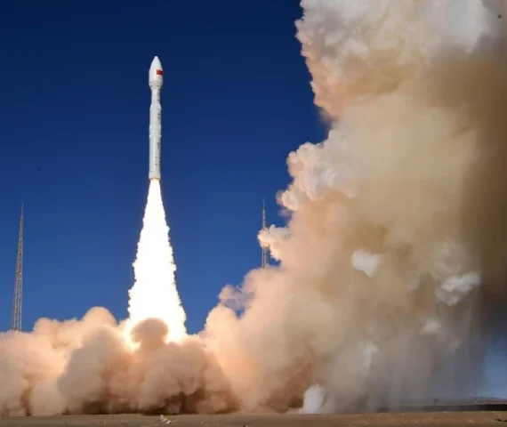 a lijian 1 y9 carrier rocket carrying two technical experiment satellites blasts off from the dongfeng commercial space innovation pilot zone in northwest china nov 9 2025 photo xinhua